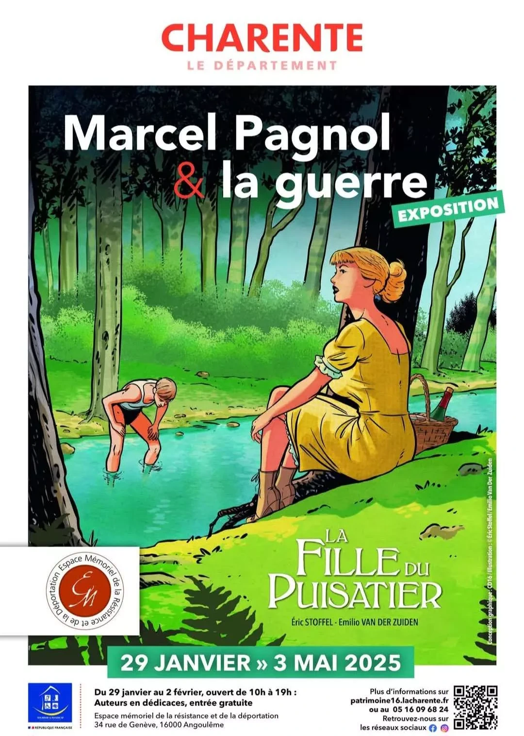 À l'occasion de la 52e édition du FIBD, l'espace mémoriel de la déportation et de la résistance d'Angoulême présente des bandes dessinées. Ces BD sont des adaptations des oeuvres de Marcel Pagnol